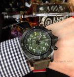 Copy Breitling Super Avenger II Watches Green Dial Black Case